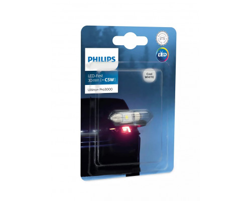 Автолампа діод PHILIPS 11860U30CWB1 LED Ultinon Pro3000 Festoon 6000K 12V 30mm Автолампа діод PHILIPS 11860U30CWB1 LED Ultinon Pro3000 Festoon 6000K 12V 30mm