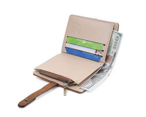 Жіночий гаманець Prettyzys PT23-2087 11,5х9 см Коричневий 13187-83848