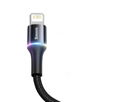 Зарядка USB кабель Bаseus для синхронізації і зарядки iPhone Apple Lightning led підсвічуванням 2 м Чорний Зарядка USB кабель Bаseus для синхронізації і зарядки iPhone Apple Lightning led підсвічуванням 2 м Чорний