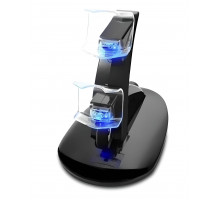 Подвійна зарядна станція Dual USB Charging Stand для геймпадів PlayStation (PS4 / PS4 Slim / PS4 Pro) DualShock 4 Чорний