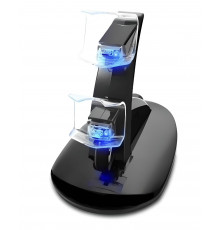 Подвійна зарядна станція Dual USB Charging Stand для геймпадів PlayStation (PS4 / PS4 Slim / PS4 Pro) DualShock 4 Чорний