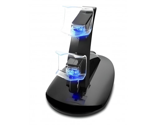 Подвійна зарядна станція Dual USB Charging Stand для геймпадів PlayStation (PS4 / PS4 Slim / PS4 Pro) DualShock 4 Чорний Подвійна зарядна станція Dual USB Charging Stand для геймпадів PlayStation (PS4 / PS4 Slim / PS4 Pro) DualShock 4 Чорний
