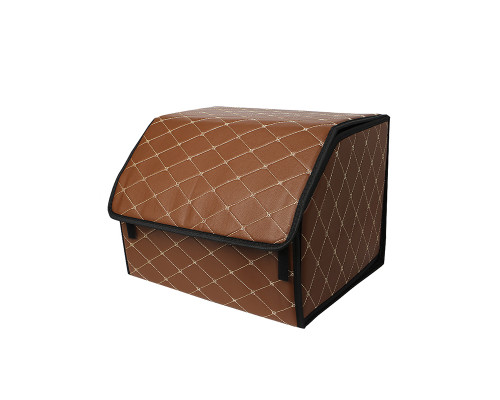 Автомобільний органайзер Lesko ZWX-002 Brown/Gold 40х30х30 см Автомобільний органайзер Lesko ZWX-002 Brown/Gold 40х30х30 см