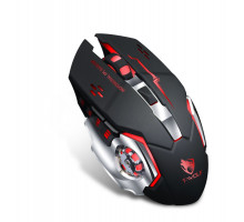 Миша бездротова ігрова з підсвічуванням T-Wolf Q13 Black 2,4G+Bluetooth