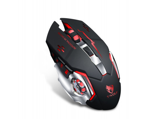 Миша бездротова ігрова з підсвічуванням T-Wolf Q13 Black 2,4G+Bluetooth Миша бездротова ігрова з підсвічуванням T-Wolf Q13 Black 2,4G+Bluetooth