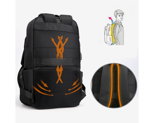 Рюкзак міський No Brand SK-6012 Black 35 л