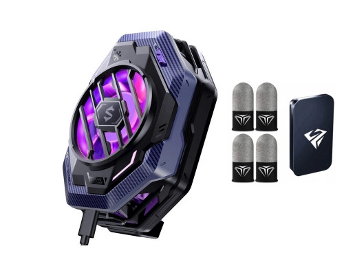 Комплект: кулер охолодження (радіатор) Black Shark FunCooler 3 Pro + 4 напальчники Sarafox з боксом для зберігання Комплект: кулер охолодження (радіатор) Black Shark FunCooler 3 Pro + 4 напальчники Sarafox з боксом для зберігання