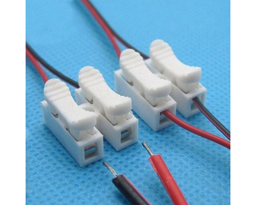 Набір з'єднувачів для дроту PW CH-2 клемні колодки на два контакти 30 шт Білий (C051301-30)