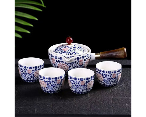 Дорожній набір для чайної церемонії No Brand Lotos 200 мм 6 предметів