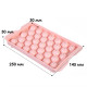 Пластикова форма для льоду Lesko 1178 Куля велика Pink 33 відділення