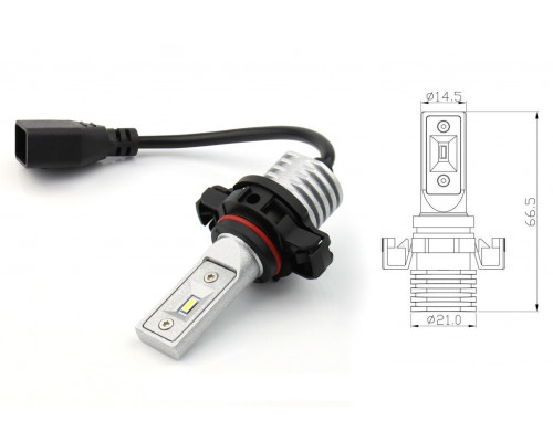Комплект світлодіодних ламп BAXSTER SE Plus PSX24W PG20/7 9-32V 6000K 4000Lm Комплект світлодіодних ламп BAXSTER SE Plus PSX24W PG20/7 9-32V 6000K 4000Lm