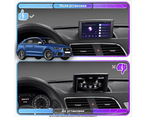 Штатна магнітола Lesko для Audi RS Q3 I 8U 2013-2015 екран 9 2/32Gb Штатна магнітола Lesko для Audi RS Q3 I 8U 2013-2015 екран 9 2/32Gb