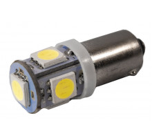 Світлодіодна лампа AllLight T 8.5 5 діодів 5050 BA9S 24V WHITE