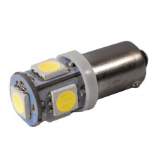Світлодіодна лампа AllLight T 8.5 5 діодів 5050 BA9S 24V WHITE