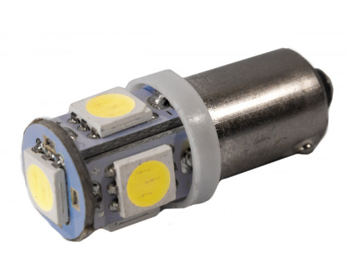 Світлодіодна лампа AllLight T 8.5 5 діодів 5050 BA9S 24V WHITE Світлодіодна лампа AllLight T 8.5 5 діодів 5050 BA9S 24V WHITE
