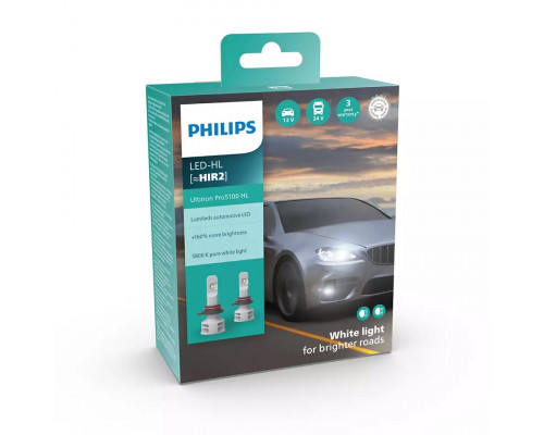 Комплект світлодіодних ламп Philips HIR2 11012U51X2 LED Ultinon Pro5100 +160% Комплект світлодіодних ламп Philips HIR2 11012U51X2 LED Ultinon Pro5100 +160%