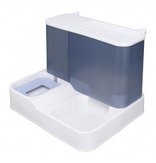 Автоматична годівниця для котів та собак з напувалкою Lesko DT537 Blue 12602-83803