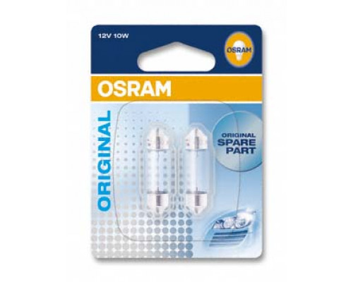 Автолампа ук. OSRAM 6438-02B C5W 28mm 12V SV8.5-8 10X2 Blister Автолампа ук. OSRAM 6438-02B C5W 28mm 12V SV8.5-8 10X2 Blister