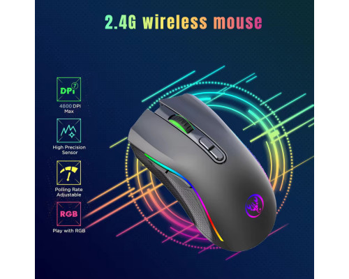 Миша бездротова HXSJ T69 2,4G Hz Black Миша бездротова HXSJ T69 2,4G Hz Black