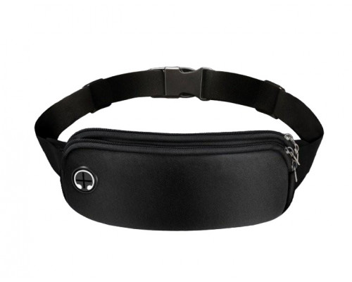 Сумка для бігу RunningBag з 2 кишенями 22х10 см Black (050346)