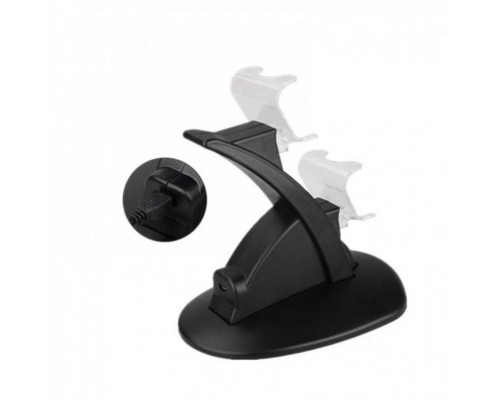 Подвійна зарядна станція Dual USB Charging Stand для геймпадів PlayStation (PS4 / PS4 Slim / PS4 Pro) DualShock 4 Чорний Подвійна зарядна станція Dual USB Charging Stand для геймпадів PlayStation (PS4 / PS4 Slim / PS4 Pro) DualShock 4 Чорний