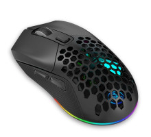 Миша бездротова HXSJ Т28 з акумулятором та RGB підсвічуванням 2,4G+Bluetooth Black
