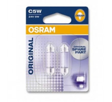 Автолампа ук. OSRAM 6423-02B C5W 36mm 24V SV8.5-8 10X2 Blister