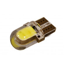 Світлодіодна лампа AllLight T10 1 діод COB 1W W2,1x9,5d 12V WHITE у силіконі МАЛЕНЬКА