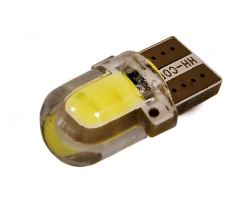 Світлодіодна лампа AllLight T10 1 діод COB 1W W2,1x9,5d 12V WHITE у силіконі МАЛЕНЬКА Світлодіодна лампа AllLight T10 1 діод COB 1W W2,1x9,5d 12V WHITE у силіконі МАЛЕНЬКА
