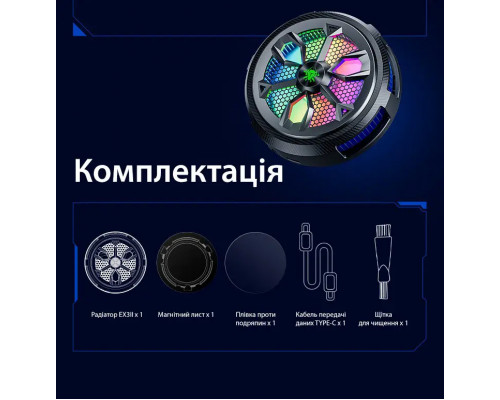 Магнітний напівпровідниковий радіатор-вентилятор для планшета 25W Plextone EX3 Mark II Магнітний напівпровідниковий радіатор-вентилятор для планшета 25W Plextone EX3 Mark II