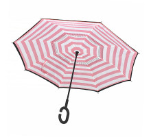 Парасолька навпаки Lesko Up-Brella Рожево-білий