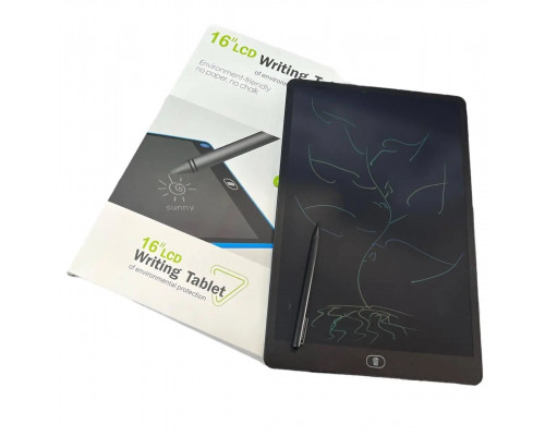 Кольоровий графічний планшет для малювання Psheko Writing Tablet 16" Black (FR050645)