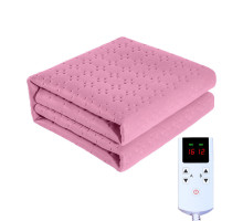 Електропростирадло з підігрівом від мережі No Brand 220 В STT180*80 см Рожевий (10422-54211)