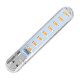 Лампа світлодіодна USB Lesko H1926-8 LED для повербанка