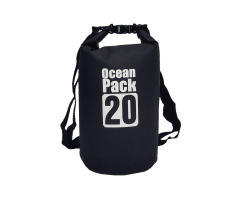Водонепроникна сумка рюкзак гермомішок з шлейкою на плече Ocean Pack 20 л Black (553582159) Водонепроникна сумка рюкзак гермомішок з шлейкою на плече Ocean Pack 20 л Black (553582159)