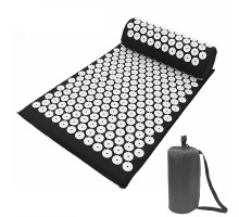 Килимок аплікатор Кузнєцова масажний Dobetters для акупунктури спини Чорний