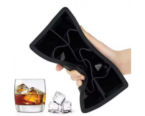Форма для льоду силіконова Ice Кубики 8 комірок 21x11.5x5 см Чорний (C051352)