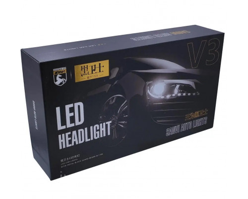 Комплект світлодіодних ламп LED Sanvi V3 Pro H4 Canbus 6000k 35000Lm 100w 12v Комплект світлодіодних ламп LED Sanvi V3 Pro H4 Canbus 6000k 35000Lm 100w 12v