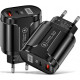 Зарядний пристрій Xiamen USB Type-C Super Charge/Quick Charge 3.0 PD 20W Black (050559)