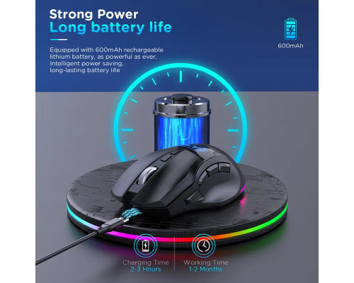 Миша бездротова ігрова Union MiKESPN W10 з акумулятором та підсвічуванням 2.4 gHz+Bluetooth Миша бездротова ігрова Union MiKESPN W10 з акумулятором та підсвічуванням 2.4 gHz+Bluetooth