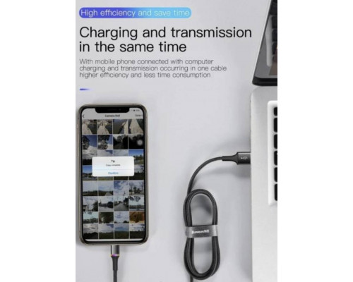 Зарядка USB кабель BASEUS для синхронізації і зарядки iPhone Apple Lightning з led підсвічуванням 1 м Чорний Зарядка USB кабель BASEUS для синхронізації і зарядки iPhone Apple Lightning з led підсвічуванням 1 м Чорний