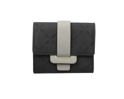Жіночий гаманець Prettyzys 987 11,5х10 см Black 13182-83840