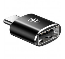 Перехідник BASEUS адаптер USB-C to USB для зарядки і синхронізації Чорний