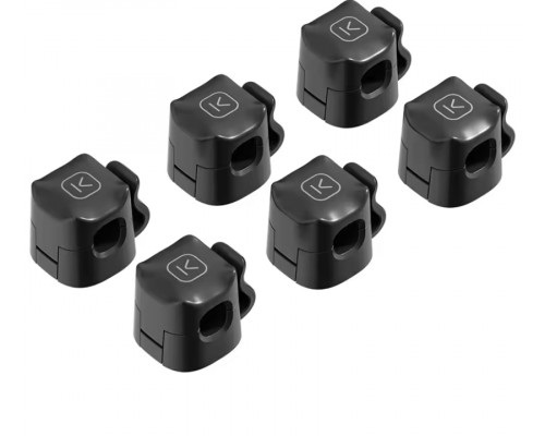 Кабельний органайзер KULA 6 шт Чорний 487638704