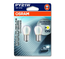 Автолампа ук. OSRAM 7507DC-02B Diadem Chrome P21W 12V BAU15s 10X2 Blister