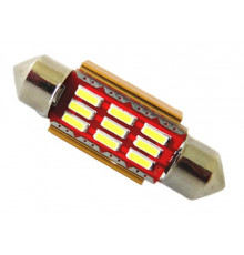 Світлодіодна лампа StarLight T11 12 діодів SMD 4014 12-24V S8.5 36mm WHITE