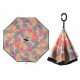 Розумна парасолька Lesko Up-Brella Кленовий лист Чорний (2907-10000)