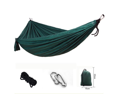 Гамак туристичний двомісний підвісний Camp 270x140 см Чорний (C051060)