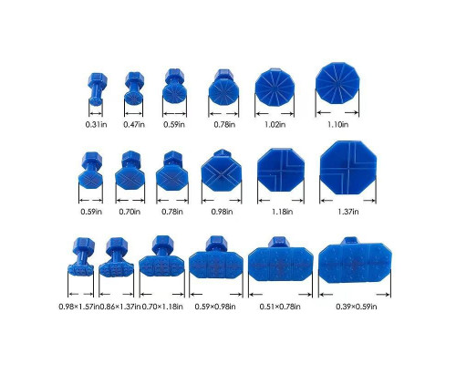 Набір для видалення вм'ятин на автомобілі iCarPro з грибками 18 шт Червоно-чорний (С051363)