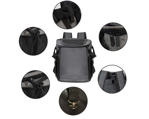 Рюкзак-перенесення No Brand A04006-BK-F 30х30х33 см Dark Gray 13094-83541